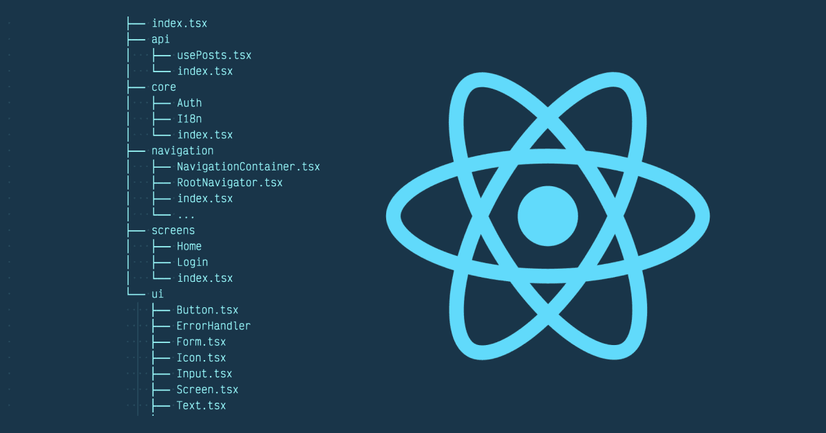 How to structure a react-native project